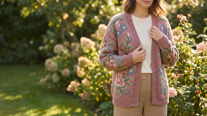 Floral print cardigans