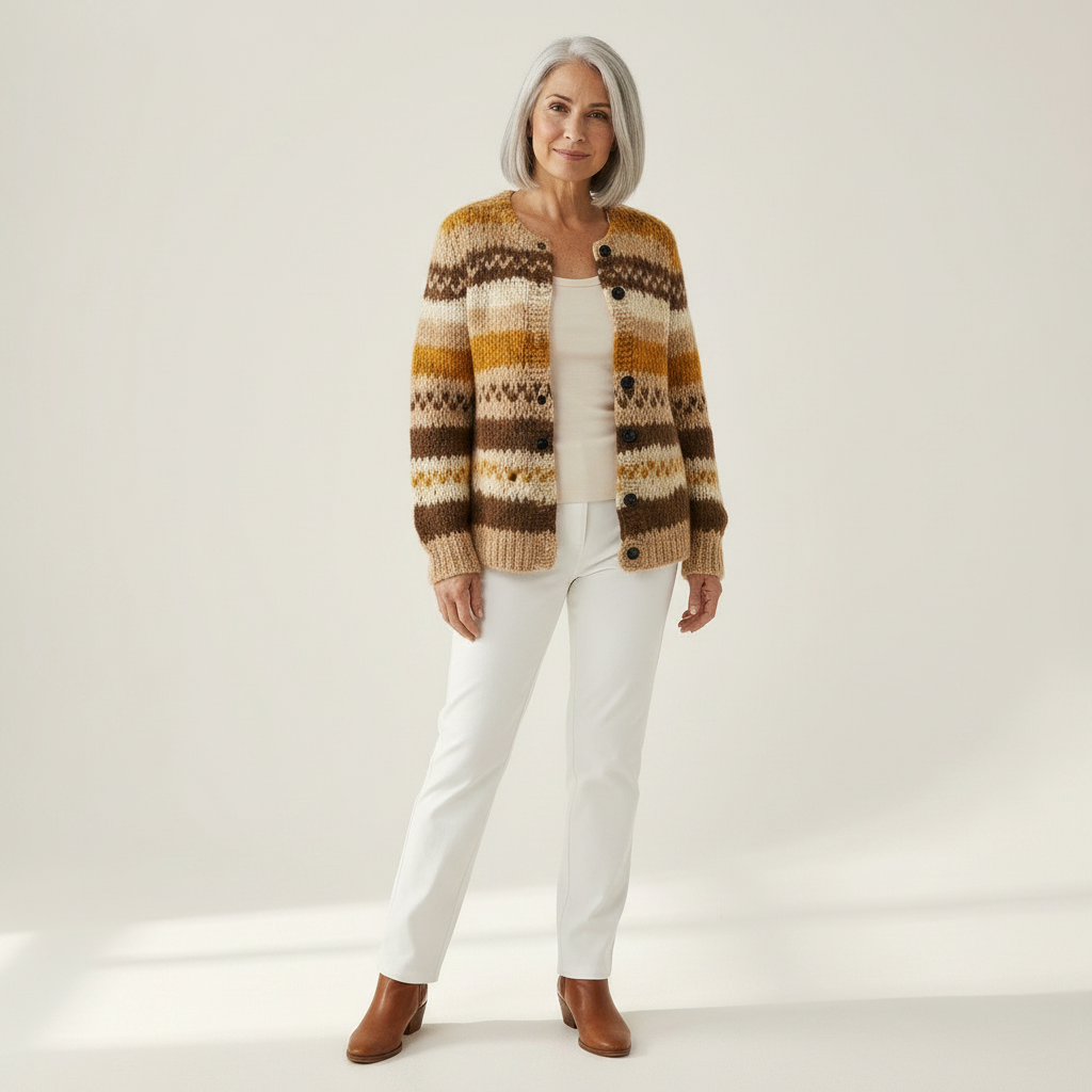 Riitta - Warm Stripe Cardigan