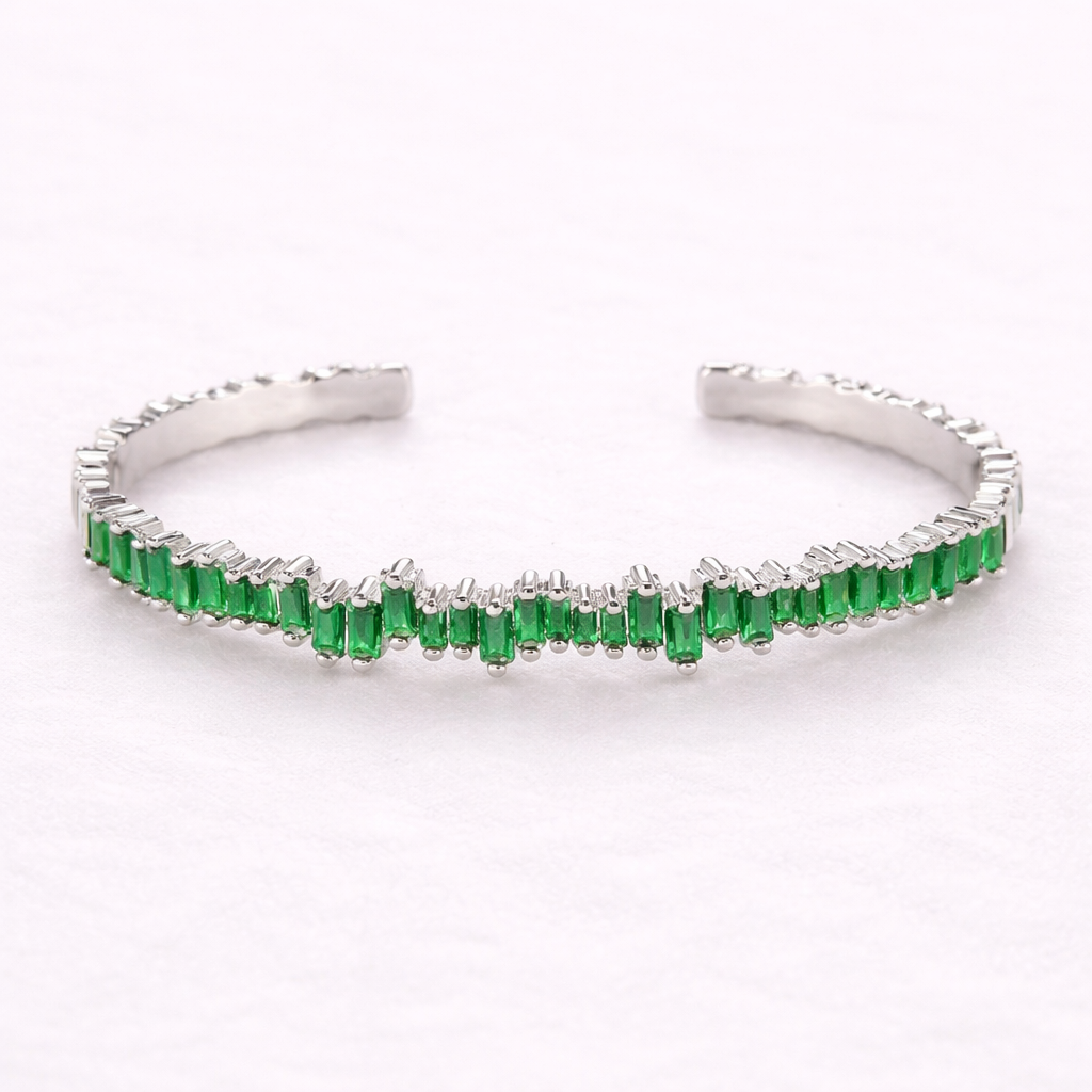 Marlena | Emerald Bracelet with Filigree Shine